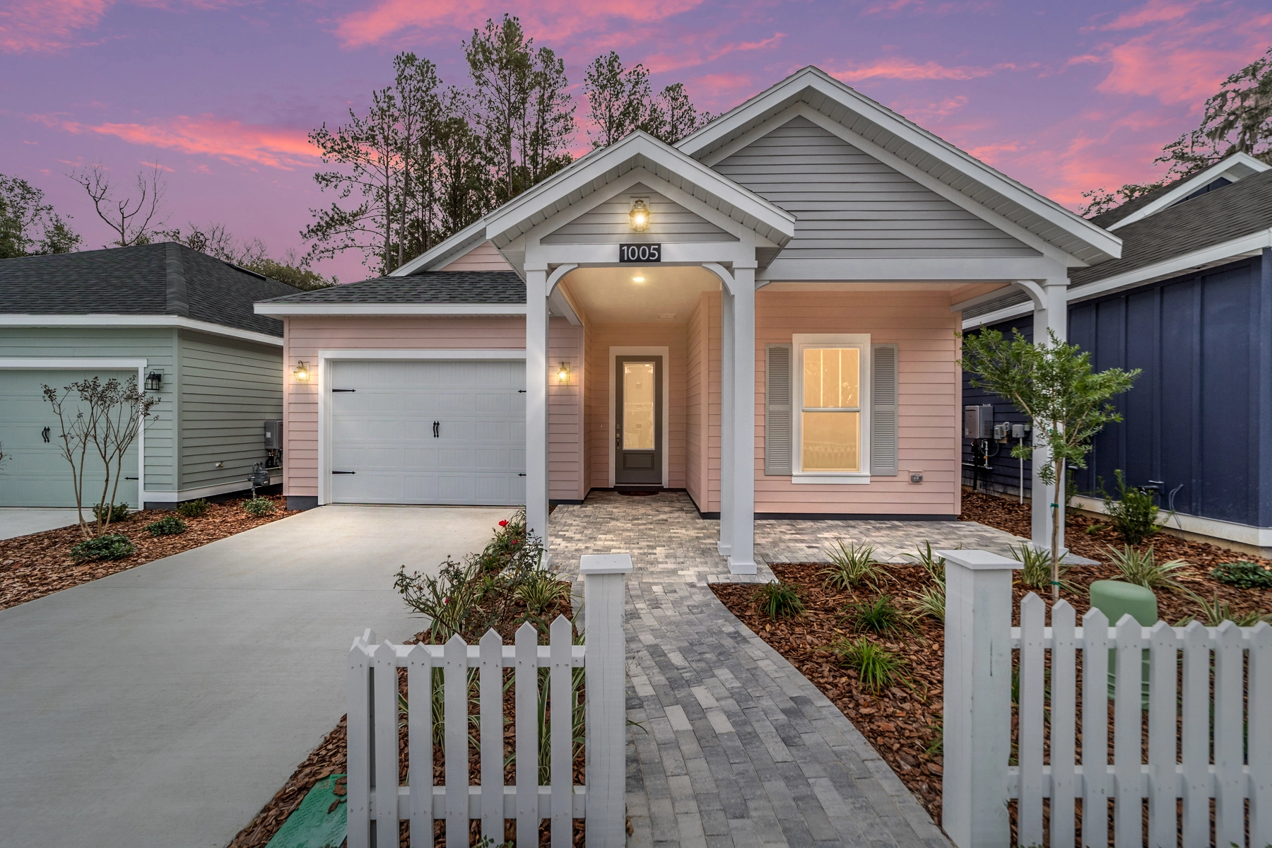 New construction home for sale in the Gainesville area 3-bedroom, 2-bath home with 1,568 sq ft at 1005 NW 132nd Blvd, Newberry, FL.